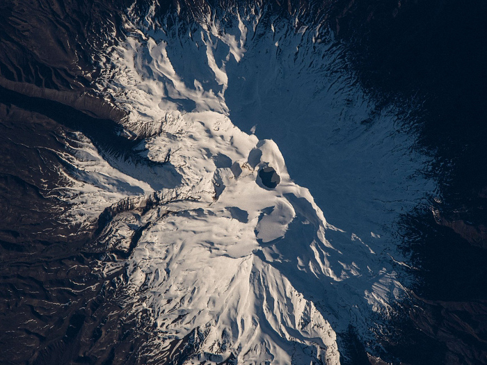 宇航员在太空拍摄的地球家园